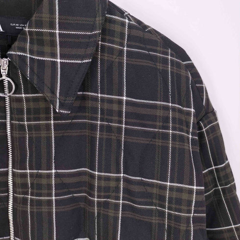 ザラ ZARA CHECK PADDED JACKET チェック パデッド ジャケット レディース import:XS