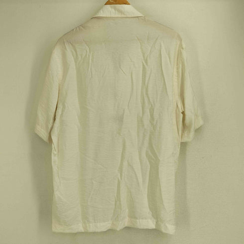 ザラ ZARA ワッシャー加工 開襟 半袖シャツ メンズ import:S