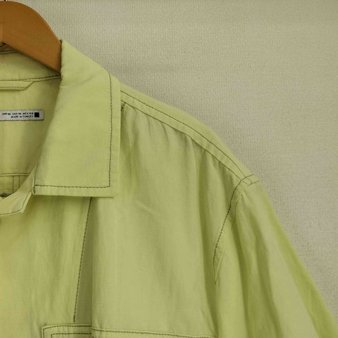ザラ ZARA ビッグポケット スナップボタン 半袖シャツ メンズ import:M