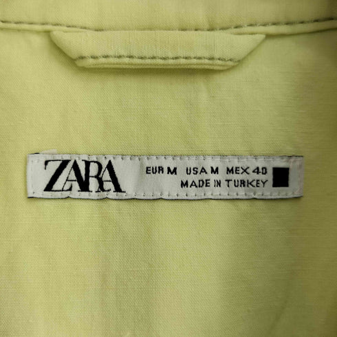 ザラ ZARA ビッグポケット スナップボタン 半袖シャツ メンズ import:M