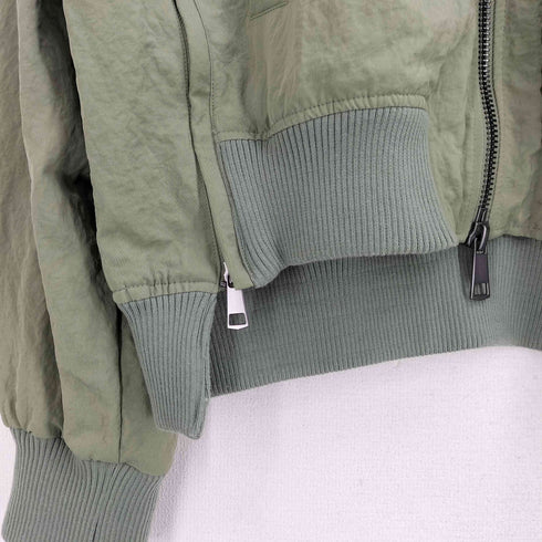 ザラ ZARA サイドジップ MA-1 ブルゾンジャケット メンズ import:M