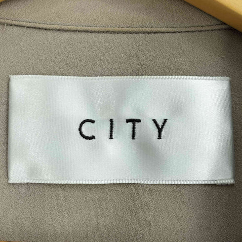 シティー CITY GEORGETTE OPEN COLLAR SHIRTS オーバーサイズ オープンカラーシャツ メンズ JPN:2