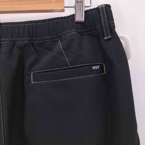 ハフ HUF ホワイトステッチツータックテーパードワイドパンツ メンズ JPN:L