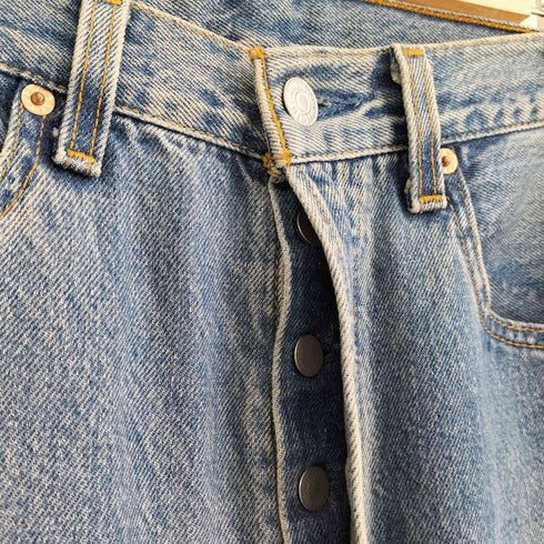 リーバイス Levis 90S 95年10月製造 USA製 ボタン裏552 501 ストレートデニムパンツ メンズ W32 L36