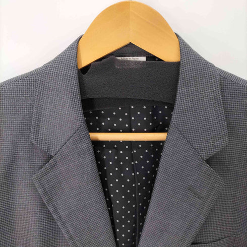 コムデギャルソンオムドゥ COMME des GARCONS HOMME DEUX AD2010 ウール混 千鳥格子2Bテーラードジャケット メンズ JPN:S