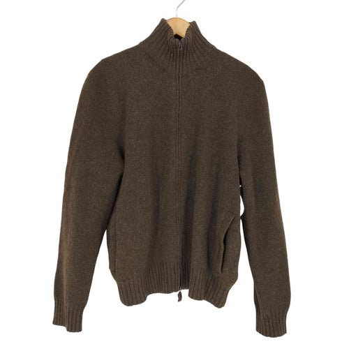 ポロバイラルフローレン Polo by RALPH LAUREN ウールドライバーズニット ダブルジップ メンズ XL