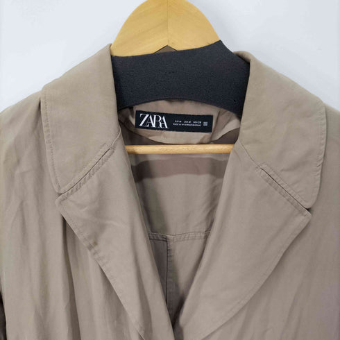 ザラ ZARA ドレープスプリングコート レディース import:M