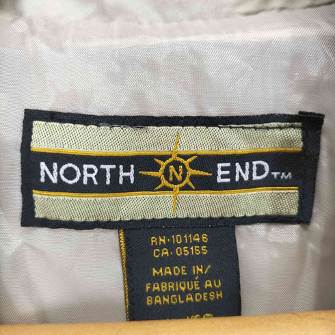 ノースエンド NORTH END 企業ロゴ刺繍ハーフジップ メンズ XL
