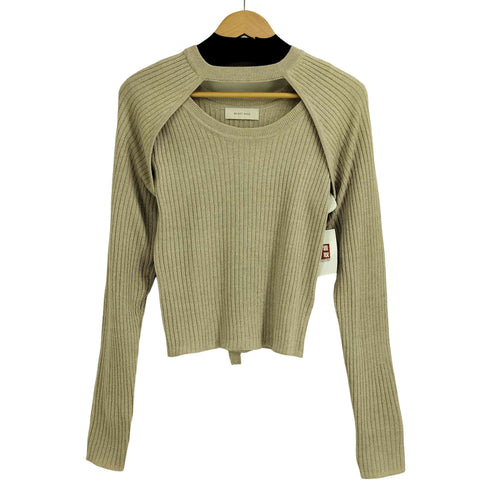 セレクトモカ SELECT MOCA 24aw リブニットボレロセットトップス レディース FREE