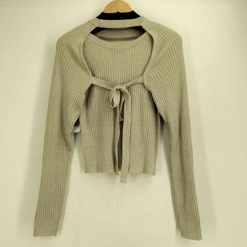 セレクトモカ SELECT MOCA 24aw リブニットボレロセットトップス レディース FREE