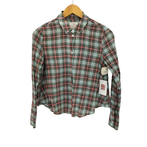 BOY 13AW イタリア製 チェック柄 シャツ レディース JPN:0