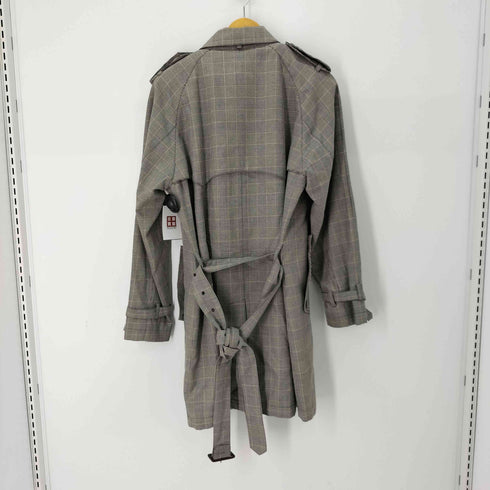 ピーエスポールスミス PS Paul Smith 千鳥格子 マルチストライプ トレンチコート メンズ l2