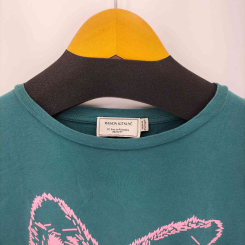 メゾンキツネ MAISON KITSUNE R NECK TEE SHIRT PRINT FOX EARS レディース