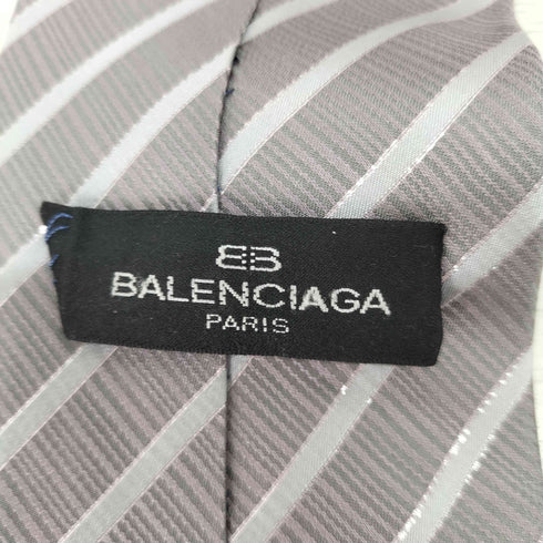 バレンシアガ BALENCIAGA シルク100% ストライプネクタイ メンズ