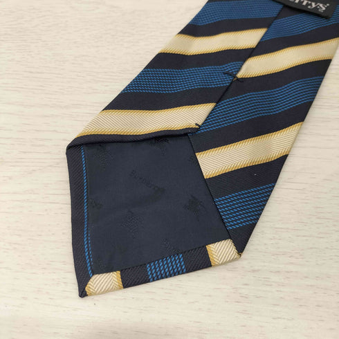 バーバリーズ BURBERRYS シルク100% ロゴ刺繍 ネクタイ メンズ