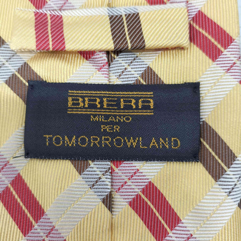 トゥモローランド TOMORROWLAND BRERA シルク100% 総柄 ネクタイ メンズ