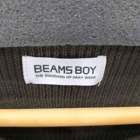 ビームスボーイ BEAMS BOY 22AW ミリタリーショートプルオーバーニット レディース FREE