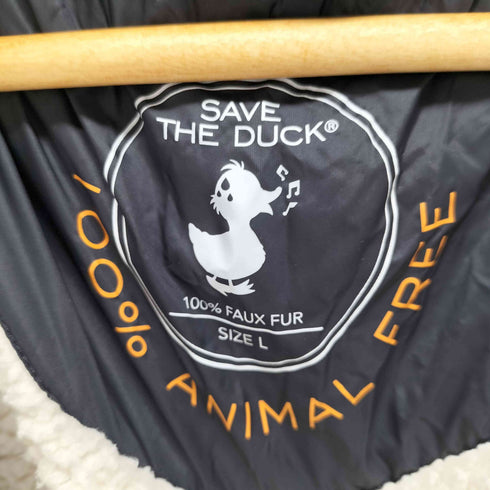 SAVE THE DUCK NATHAN GIGA 裏ボア フーデッドダウンジャケット メンズ import:L