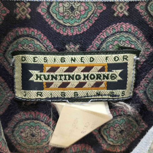 huntino horn ペイズリーシャツ メンズ