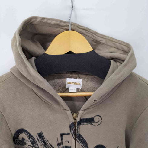 ディーゼル DIESEL グラフィックプリントクロップドパーカー Y2K レディース import:S