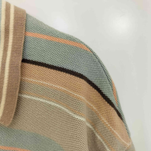 キャピタル KAPITAL Multi Border Kanoko Box Polo Shirt ボーダー ポロシャツ メンズ JPN:3