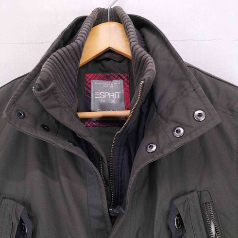 エスプリ ESPRIT フロントレイヤードデザインミリタリーブルゾン メンズ M