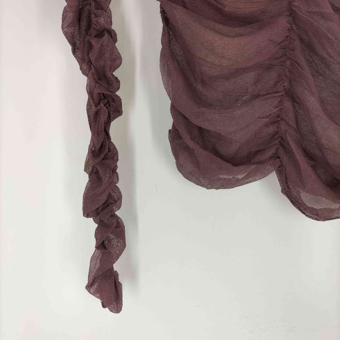 ザラ ZARA 100% SILK DRAPED TOP レディース JPN:S