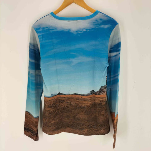 ザラ ZARA PRINTED LONG SLEEVE SHIRT レディース JPN:L