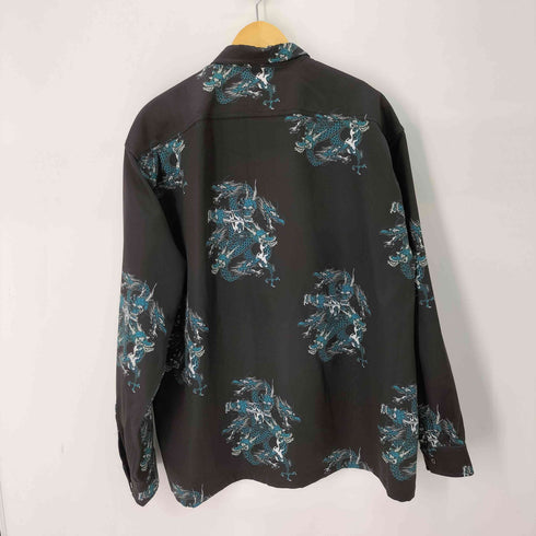 キャスパージョンアイバー CASPER JOHN AIVER L/S ドラゴンプリント 総柄シャツ メンズ JPN:L
