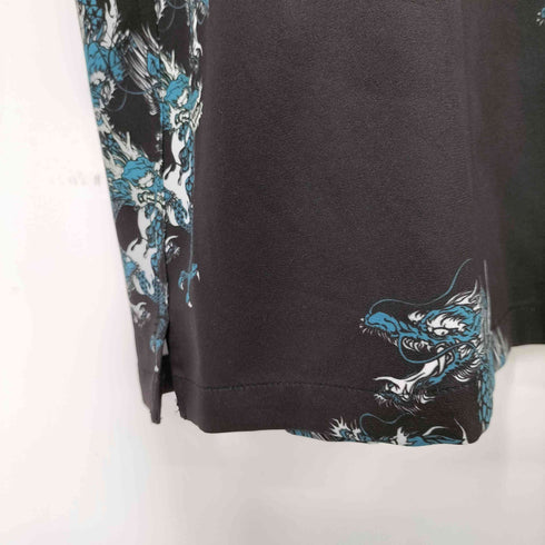 キャスパージョンアイバー CASPER JOHN AIVER L/S ドラゴンプリント 総柄シャツ メンズ JPN:L