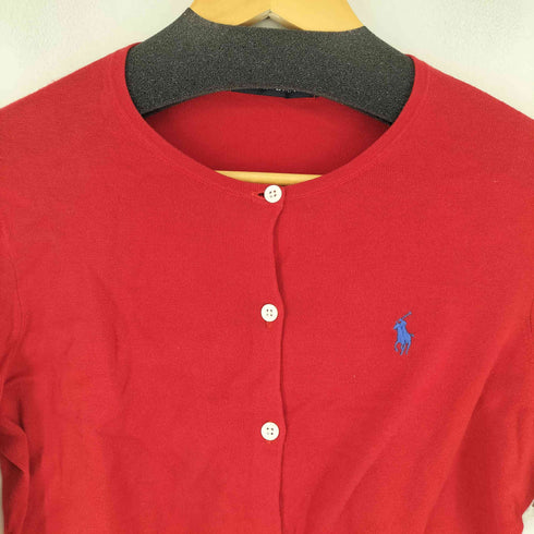 ラルフローレン RALPH LAUREN スモールポニー刺繍 コットカーディガン レディース JPN:L