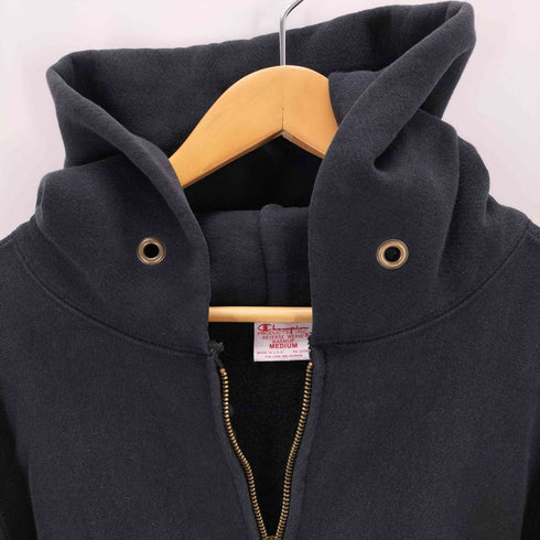 チャンピオン Champion 赤単復刻 USA製 IDEALジップ リバースウィーブ ジップアップパーカー メンズ import:M