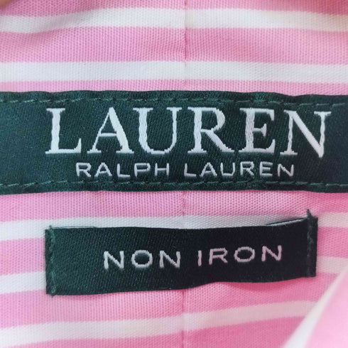 ローレンラルフローレン LAUREN RALPH LAUREN ロゴ刺繍 ストライプ シャツ レディース JPN:XS