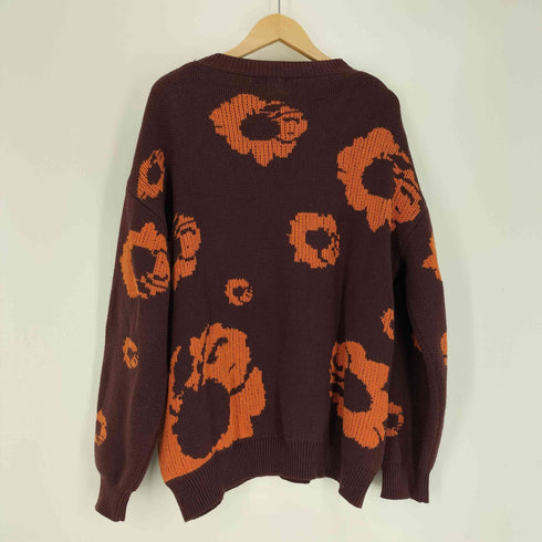 ジョイントワークス JOINT WORKS 21AW 花柄 総柄 コットン アクリル ニット メンズ JPN:M