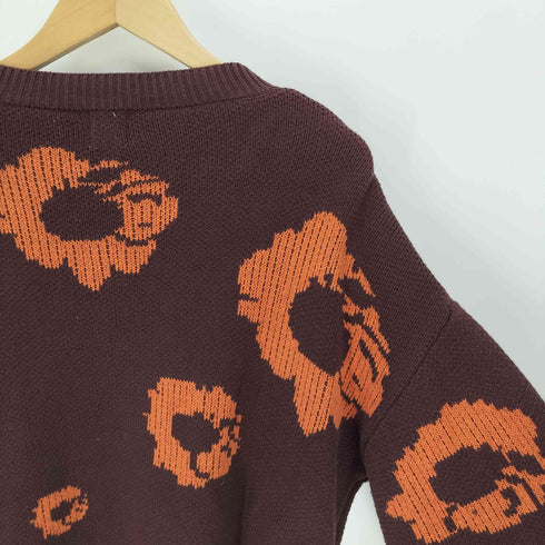 ジョイントワークス JOINT WORKS 21AW 花柄 総柄 コットン アクリル ニット メンズ JPN:M