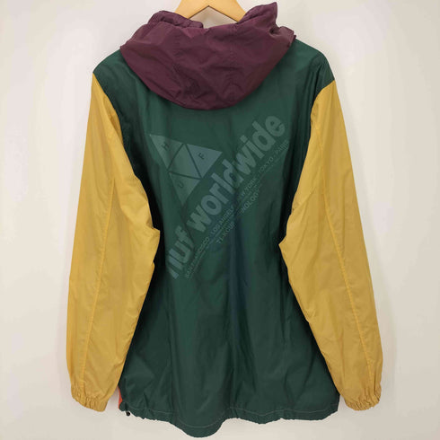 ハフ HUF COYOTE TRAIL ANORAK JACKET カラーブロック ナイロン アノラック パーカー メンズ import:L