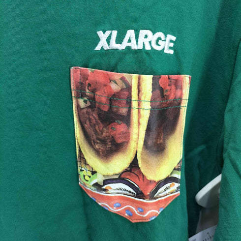 エクストララージ XLARGE L/S POCKET TEE GRUB SLANTED メンズ import:L