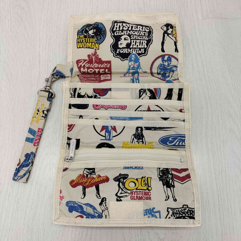 ヒステリックグラマー HYSTERIC GLAMOUR 総柄 マジックテープウォレット メンズ