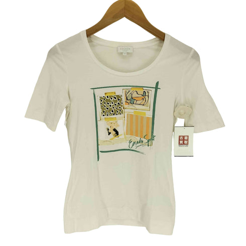 エスカーダスポーツ ESCADA SPORT フロント イラスト プリント Tシャツ レディース import:XS