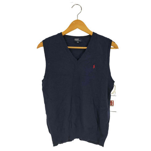 ポロバイラルフローレン Polo by RALPH LAUREN ポニー刺繍 ウール Vネック ニットベスト レディース 170