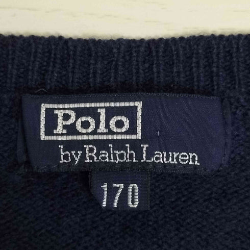 ポロバイラルフローレン Polo by RALPH LAUREN ポニー刺繍 ウール Vネック ニットベスト レディース 170