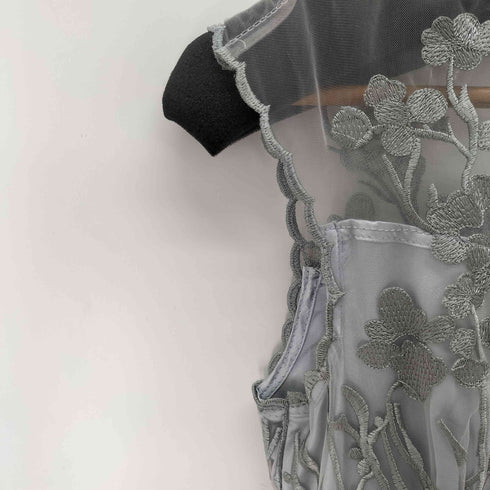 花柄シアーノースリーブワンピース レディース JPN:S