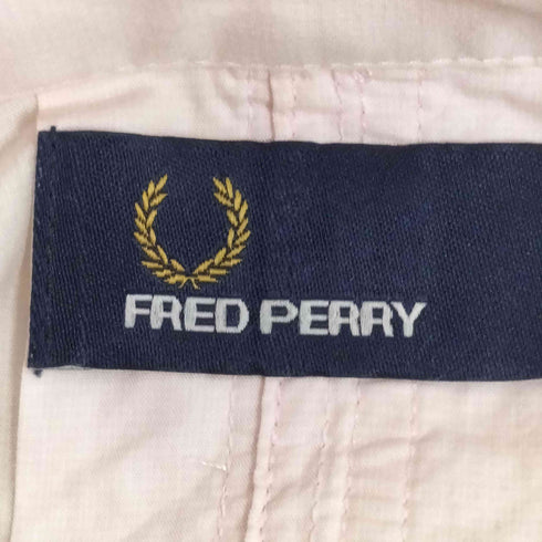 フレッドペリー FRED PERRY ロゴ刺繍 ハーフボタン コットン シャツワンピース レディース 10