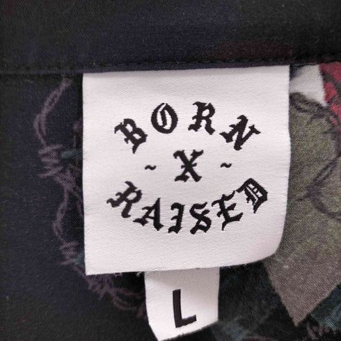 ボーンアンドレイズド BORN X RAISED JAY HOVA ボタン アップ ショートスリーブ シャツ メンズ JPN:L