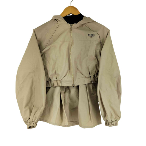 Riu Traffeta zip up blouson & skirt レディース FREE