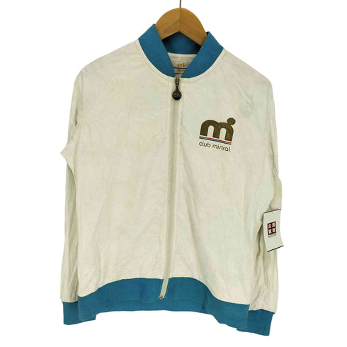 CLUB MISTRAL 企業ロゴ 海 鳥 ヨット 両面プリント ペーパー ジャケット レディース import:S
