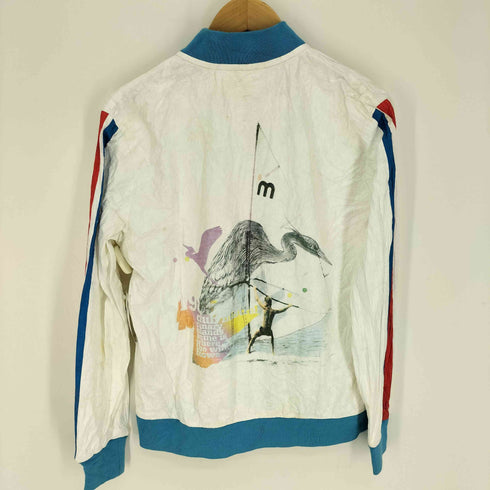 CLUB MISTRAL 企業ロゴ 海 鳥 ヨット 両面プリント ペーパー ジャケット レディース import:S
