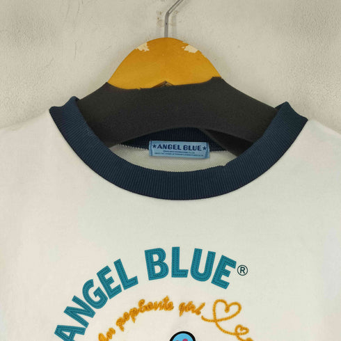 ANGEL BLUE リンガークロップドスウェット レディース M
