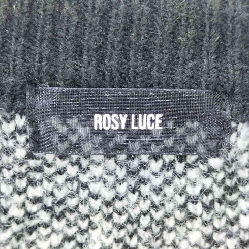 rosy luce MESSAGE JACQUARD KNIT レディース FREE