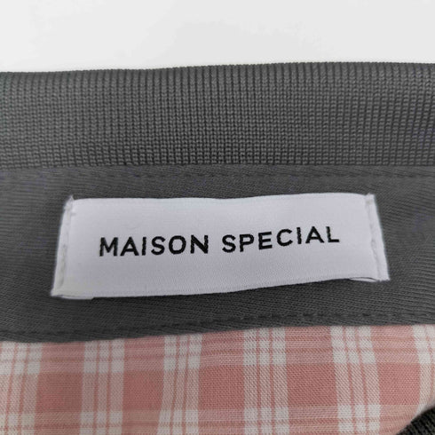 メゾンスペシャル MAISON SPECIAL 25SS NEW BEGING plaid pattern Polo Shirt レディース FREE